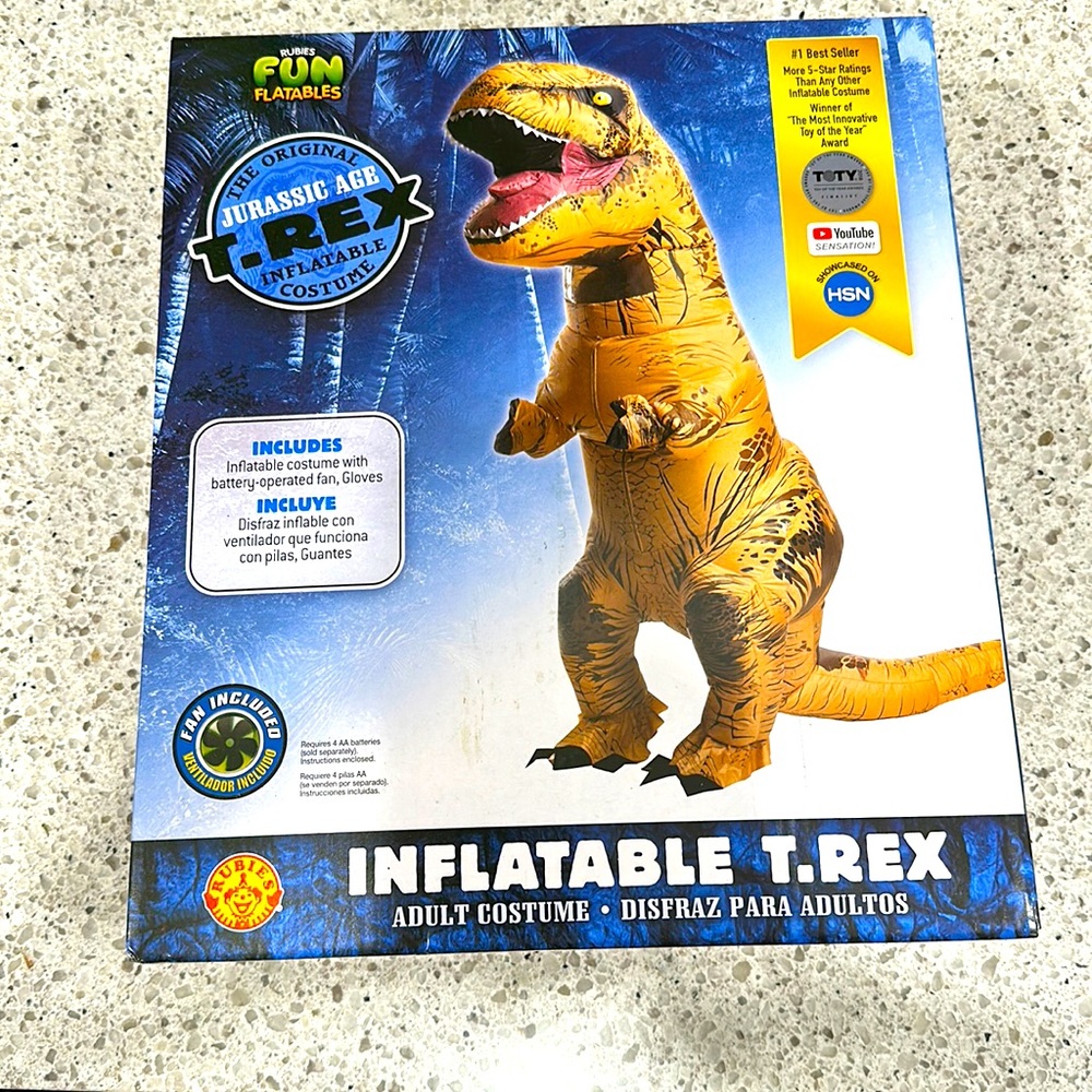 Inflatable Trex costume